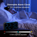Loud Alarm Clocks for Bedrooms Heavy Sleepers, Digital Clock with Night Light, Large Display, Dual Alarm, Snooze, Dimmable Bedside Alarm Clock for Kids Teens Boys Girls - Grand Goldman