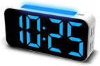 Loud Alarm Clocks for Bedrooms Heavy Sleepers, Digital Clock with Night Light, Large Display, Dual Alarm, Snooze, Dimmable Bedside Alarm Clock for Kids Teens Boys Girls - Grand Goldman