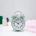 {Loud Alarm for Deep Sleepers) 4'' Twin Bell Alarm Clock with Backlight for Bedroom and Home Decoration(Green) - Grand Goldman