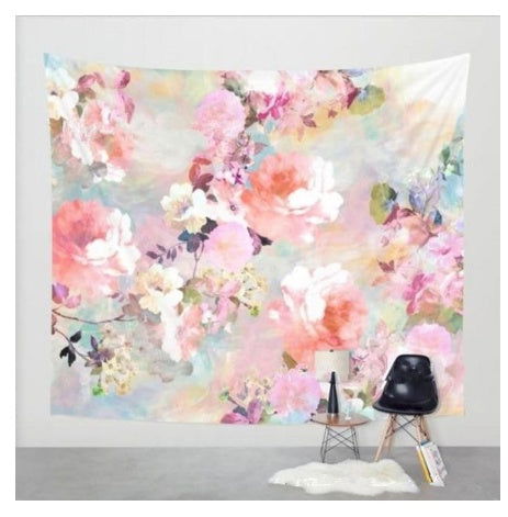 Love Of A Flower Wall Tapestry Wall Hanging Wall Decor Bedspread Blanket Curtain Throw Table Cloth Tapestries Home Decoration - Grand Goldman