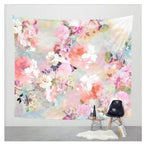 Love Of A Flower Wall Tapestry Wall Hanging Wall Decor Bedspread Blanket Curtain Throw Table Cloth Tapestries Home Decoration - Grand Goldman