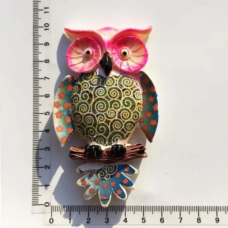 Lovely Cartoon Animal Fridge Magnet Sun Turtle Owl Eagle Decorative Crafts Magnetic Refrigerator Sticker Home Decor - Grand Goldman