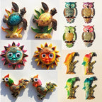 Lovely Cartoon Animal Fridge Magnet Sun Turtle Owl Eagle Decorative Crafts Magnetic Refrigerator Sticker Home Decor - Grand Goldman