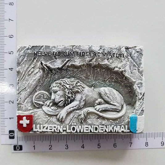 Lucerne Dying Lion of Lucerne Monument Landmark Wounded Lion Injury Refrigerator Switzerland Magnets Stickers Home Decoration - Grand Goldman