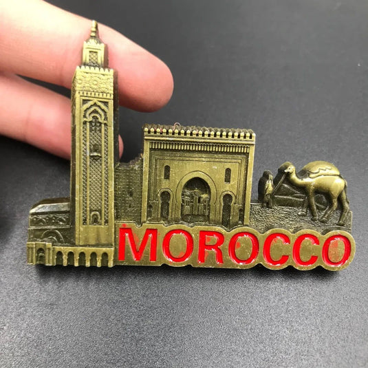 Luxembourg Cordoba Morocco Switzerland Italy Paris Portugal Seattle-opener Metal magnet fridge stickers - Grand Goldman