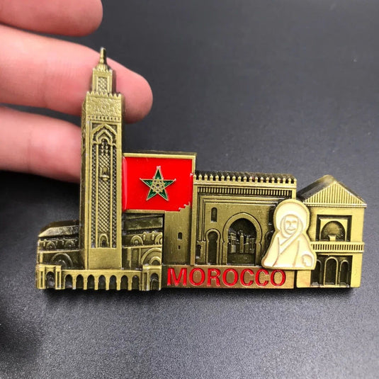 Luxembourg Cordoba Morocco Switzerland Italy Paris Portugal Seattle-opener Metal magnet fridge stickers - Grand Goldman