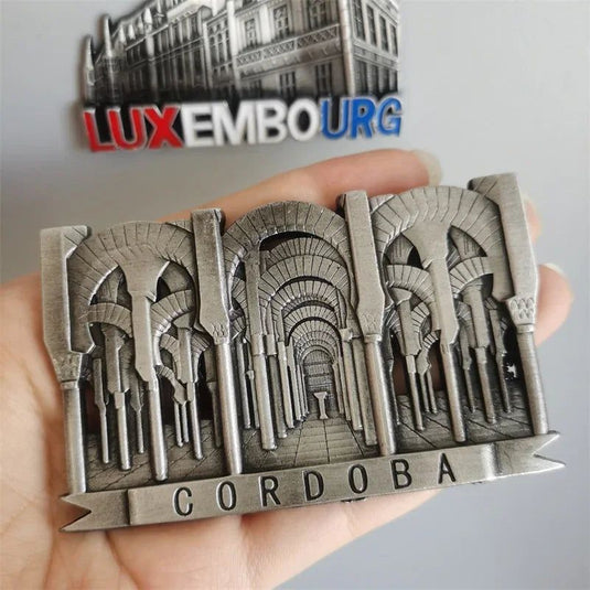 Luxembourg Cordoba Morocco Switzerland Italy Paris Portugal Seattle-opener Metal magnet fridge stickers - Grand Goldman