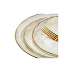 Luxury Dinner Plates White Sets Korean Ceramic Plates Utensils Kitchen  Decoration And Table Accessories - Grand Goldman