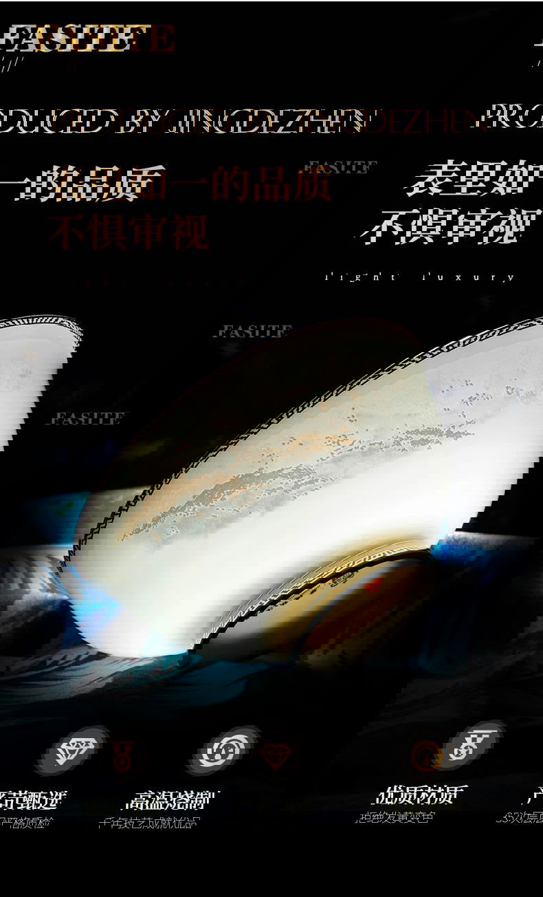 Luxury Dinner Plates White Sets Korean Ceramic Plates Utensils Kitchen  Decoration And Table Accessories - Grand Goldman