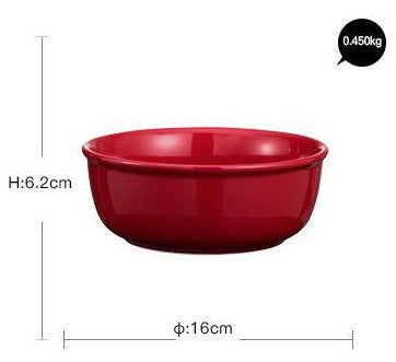Luxury Red Glaze Ceramic Dinner Sets Kitchen Utensils Porcelain Salad Serving Plate Dish Bowl Restaurant Dining Table Home Decor - Grand Goldman