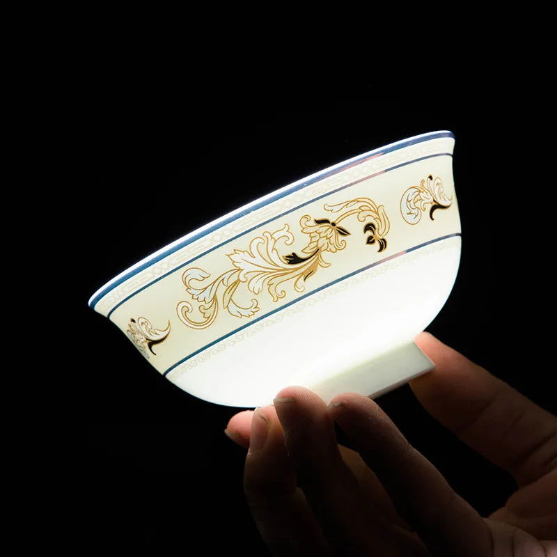 Luxury Tableware Set Golden Bone China Ceramic Plates Dinner Set 58pcs Royal Porcelain Dinnerware - Grand Goldman