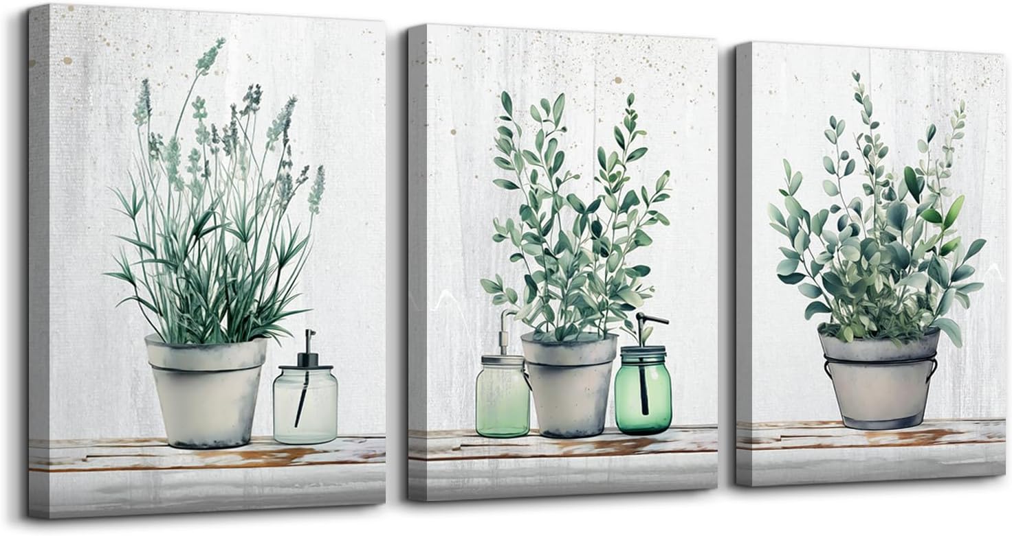 MHARTK66 Wall Art for Living Room Modern Wall Decor for Bedroom Office Decor Abstract Mountain Forest Landscapes Ink Painting 3 Piece Framed Canvas Art Prints Ready to Hang Wall Pictures Home Decor - Grand Goldman