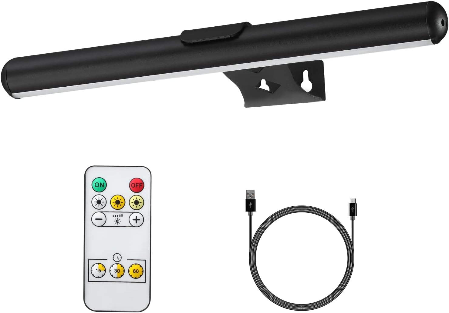 MIOBLUE Wireless Picture Lights,Rechargeable Battery Art Display Light with Remote Control, Dimmable/Timer Off Dartboard Light, 16 Inch Full Metal Accent Light with 40LEDs for Paintings,Picture,Frame - Grand Goldman