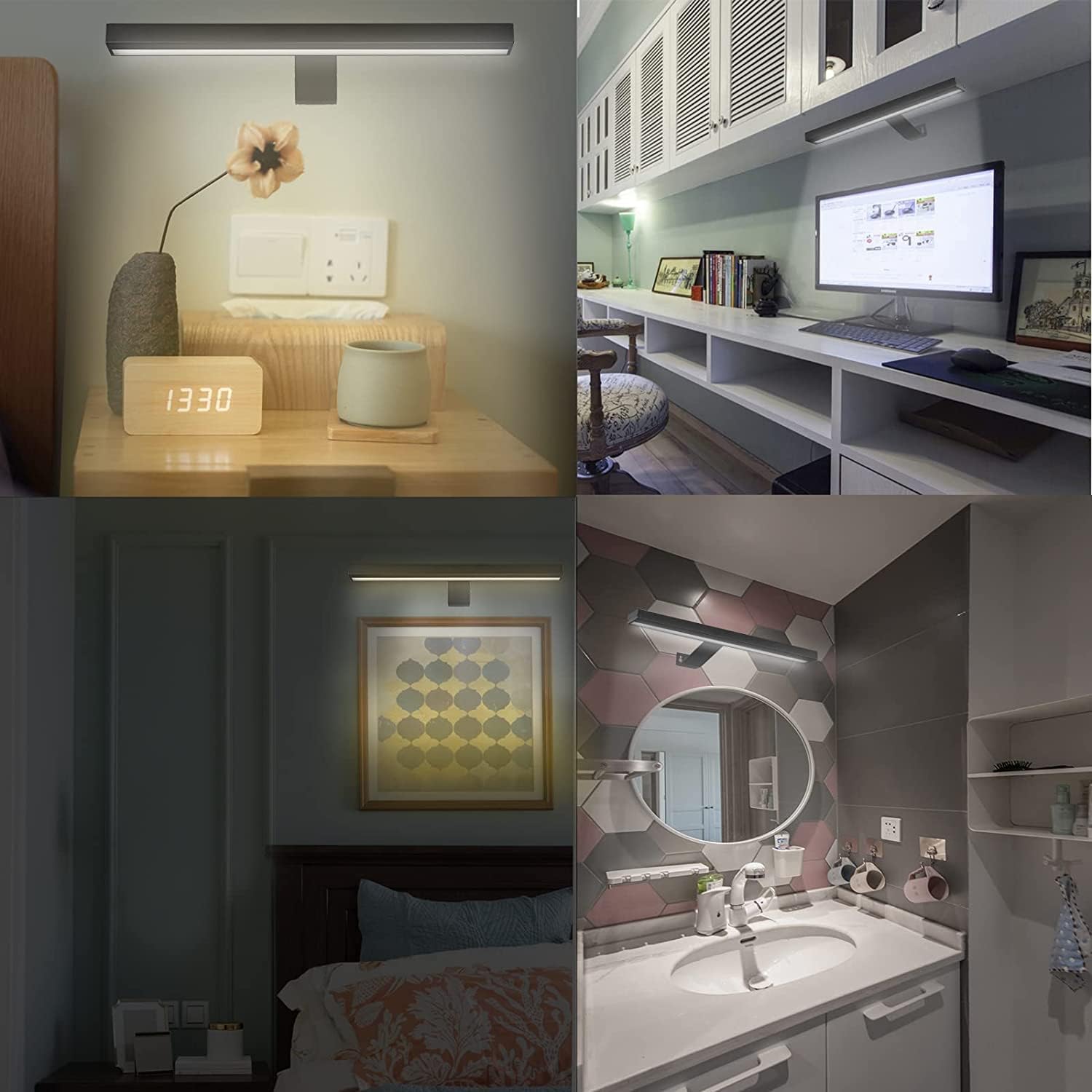 MIOBLUE Wireless Picture Lights,Rechargeable Battery Art Display Light with Remote Control, Dimmable/Timer Off Dartboard Light, 16 Inch Full Metal Accent Light with 40LEDs for Paintings,Picture,Frame - Grand Goldman