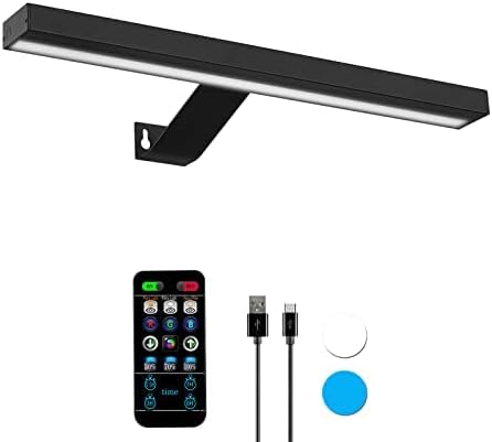 MIOBLUE Wireless Picture Lights,Rechargeable Battery Art Display Light with Remote Control, Dimmable/Timer Off Dartboard Light, 16 Inch Full Metal Accent Light with 40LEDs for Paintings,Picture,Frame - Grand Goldman