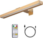 MIOBLUE Wireless Picture Lights,Rechargeable Battery Art Display Light with Remote Control, Dimmable/Timer Off Dartboard Light, 16 Inch Full Metal Accent Light with 40LEDs for Paintings,Picture,Frame - Grand Goldman