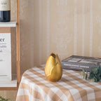 MULLER Golden Ceramic Vase Modern Design European Style Flower Pot Countertop Decoration - Grand Goldman