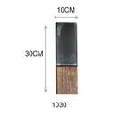 MULLER'S Modern Interlocking Glass Wood Vase Creative Cylindrical Parallepiped Hydroponic Plant For Office Living Room Kitchen Solid Transparent Glass Floral Flower Arrangement Soft Decoration - Grand Goldman