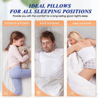 MZOIMZO Bed Pillows for Sleeping- Standard Size, Set of 2, Cooling Hotel Quality with Premium Soft Down Alternative Fill for Back, Stomach or Side Sleepers, 43x66CM - Grand Goldman