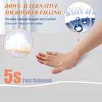 MZOIMZO Bed Pillows for Sleeping- Standard Size, Set of 2, Cooling Hotel Quality with Premium Soft Down Alternative Fill for Back, Stomach or Side Sleepers, 43x66CM - Grand Goldman