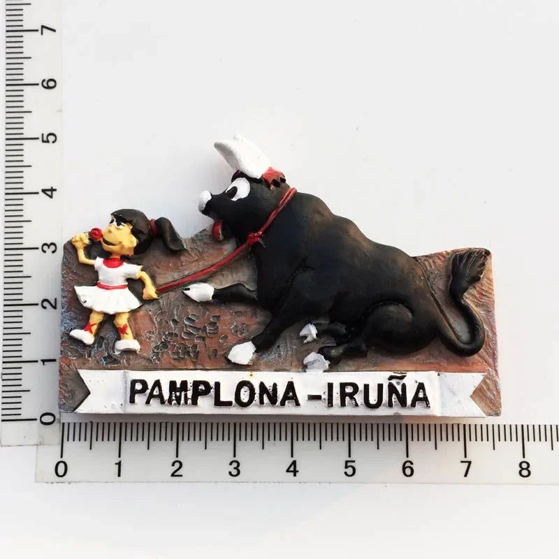 Madrid Barcelona fridge magnets Spain Tourist Souvenirs Flamenco Dance Girl Pamplona Valencia Magnets for Refrigerators Decor - Grand Goldman