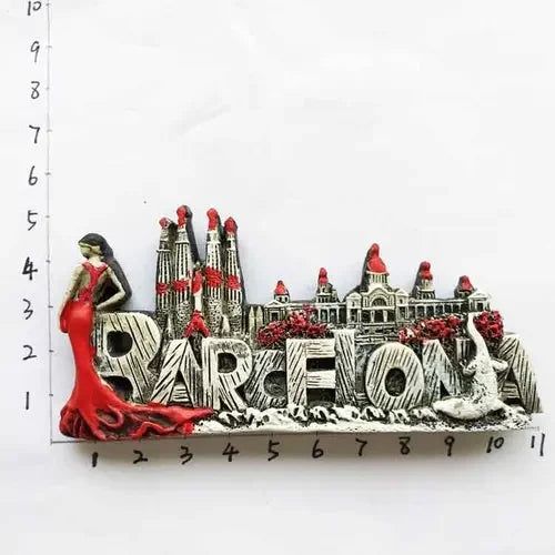 Madrid Barcelona fridge magnets Spain Tourist Souvenirs Flamenco Dance Girl Pamplona Valencia Magnets for Refrigerators Decor - Grand Goldman