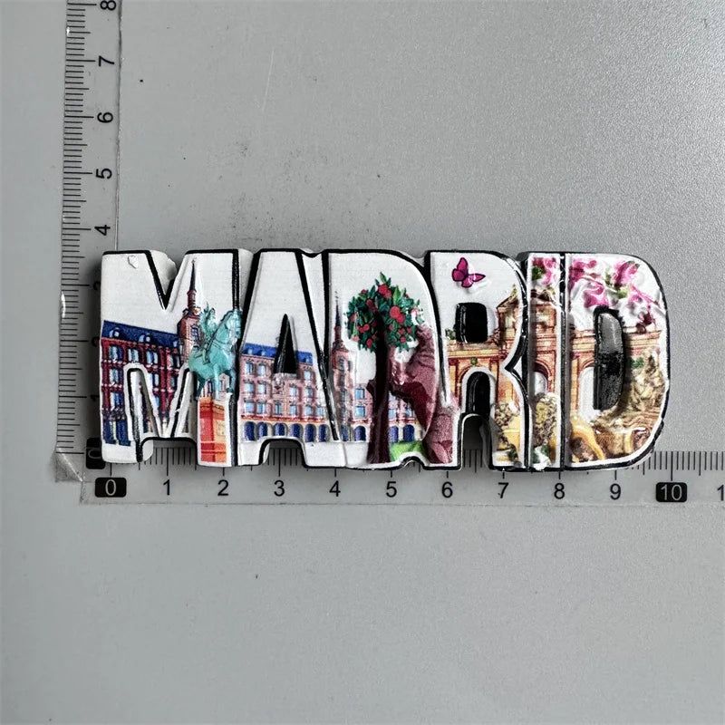 Madrid Barcelona fridge magnets Spain Tourist Souvenirs Flamenco Dance Girl Pamplona Valencia Magnets for Refrigerators Decor - Grand Goldman