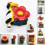 Malaysian Lumpur Fridge Magnet Souvenirs for The House Decoration Landmark Twin Towers Sabah Borneo 3d Refrigerator Stickers - Grand Goldman