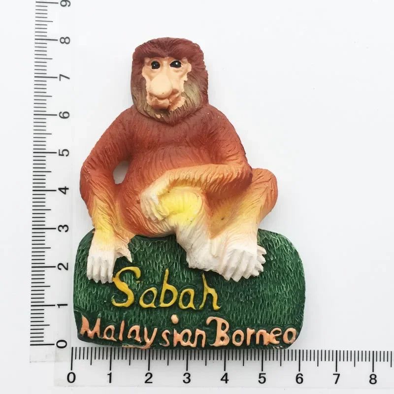 Malaysian Lumpur Fridge Magnet Souvenirs for The House Decoration Landmark Twin Towers Sabah Borneo 3d Refrigerator Stickers - Grand Goldman