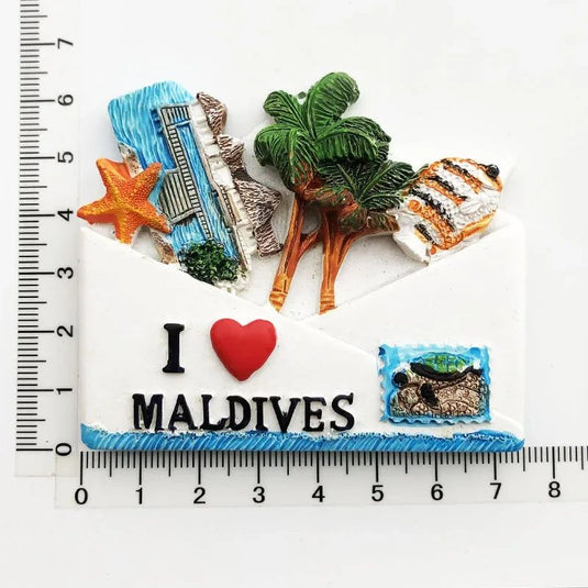 Maldives Tourism Souvenir Fridge Magnets Cute Turtle Crafts Resin Magnetic Refrigerator Magnets Collection Gifts for Family - Grand Goldman