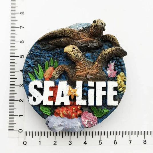 Maldives Tourism Souvenir Fridge Magnets Cute Turtle Crafts Resin Magnetic Refrigerator Magnets Collection Gifts for Family - Grand Goldman