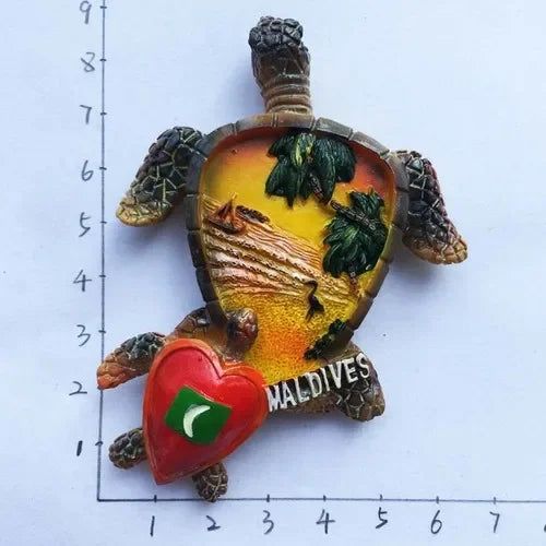 Maldives fridge magnets tourist souvenir 3D resin Magnetic Refrigerator Stickers  Hand Gifts home decor travel gifts idea - Grand Goldman