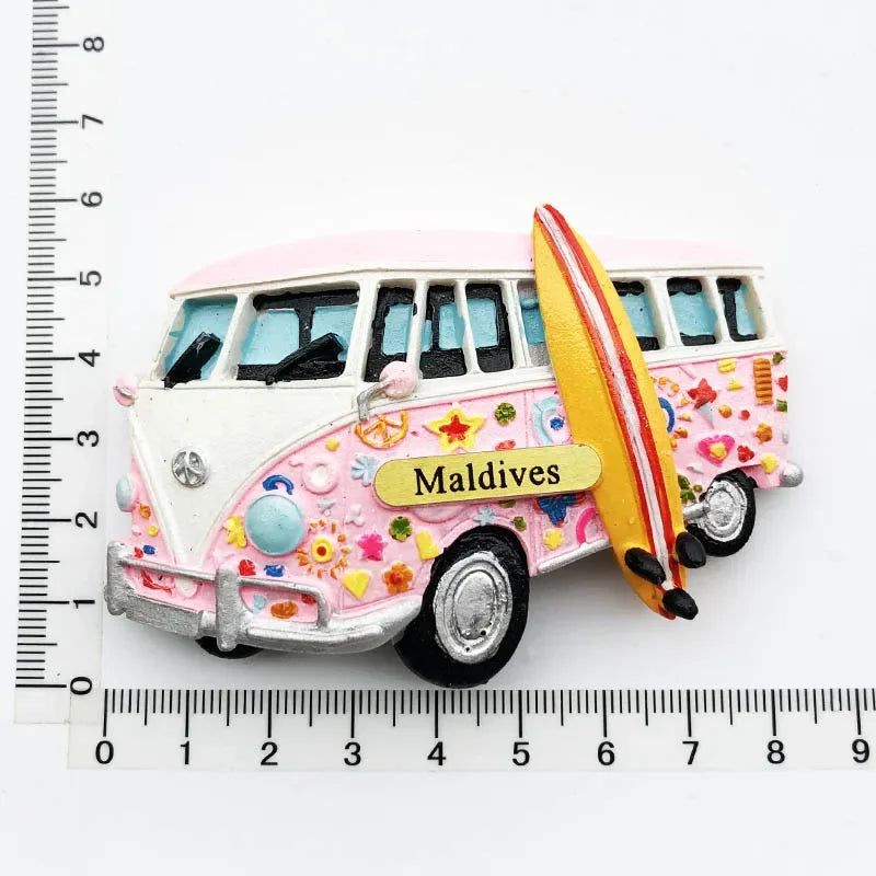 Maldives fridge magnets tourist souvenir 3D resin Magnetic Refrigerator Stickers  Hand Gifts home decor travel gifts idea - Grand Goldman
