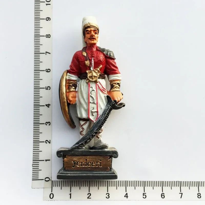 Malta Fridge Magnets Spain Scotland Warrior Portrait Magnet for Refrigerators 3d Resin Brugge Samurai Gift Ideas Decor Souvenir - Grand Goldman