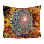 Mandala Series Printed Home Tapestry Wall Hanging Beach Towel Sitting Blanket - Grand Goldman