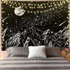 Mandala Tapestry for Home Decor White Black Sun And Moon Tapestry Wall Hanging Gossip Tapestries Bedroom Wall Covering - Grand Goldman