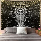 Mandala Tapestry for Home Decor White Black Sun And Moon Tapestry Wall Hanging Gossip Tapestries Bedroom Wall Covering - Grand Goldman