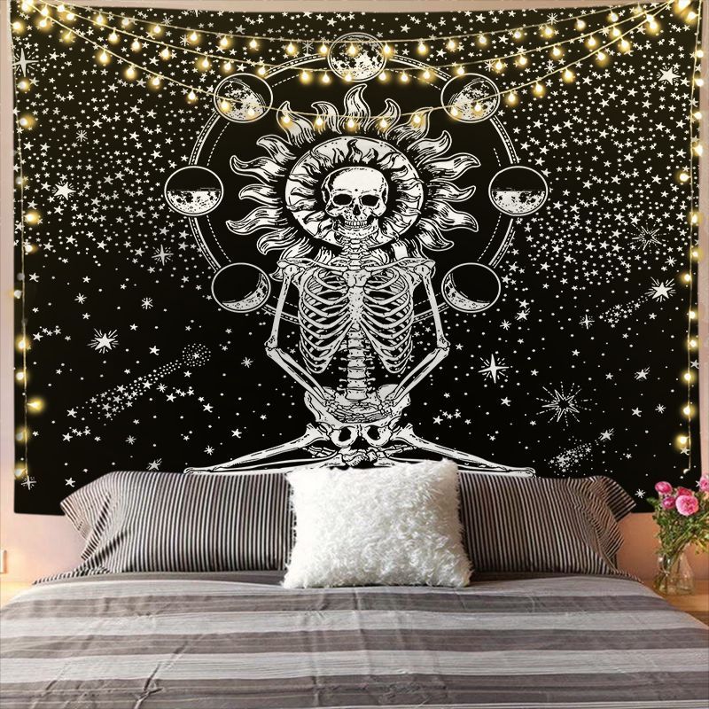 Mandala Tapestry for Home Decor White Black Sun And Moon Tapestry Wall Hanging Gossip Tapestries Bedroom Wall Covering - Grand Goldman