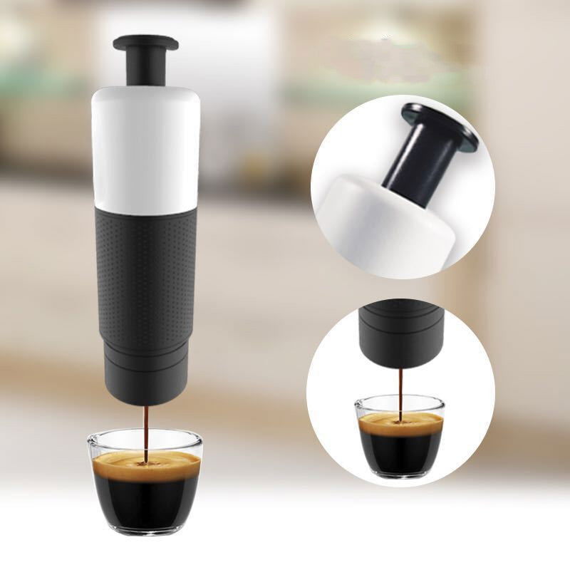 Manual Coffee Maker Machine Hand Pressure Portable Capsules Coffee Machine - Grand Goldman