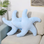 Marble Empire White Starfish Pillow Beach Themed Decorative Throw Pillows Soft Ocean Bedding Coastal Decor for Home Cute Star Shaped Stuffed Animal Plush for Small Couch Bed Bedroom Living Room - Grand Goldman