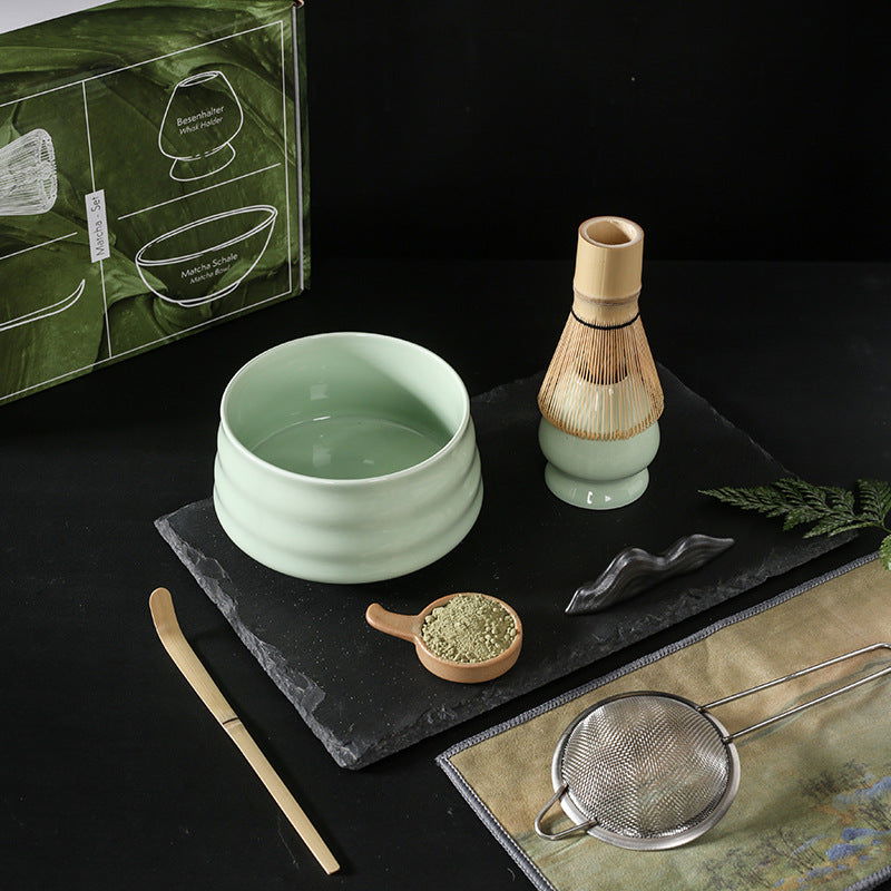 Matcha Bowl Japanese Matcha Tea Set Matcha Brush - Grand Goldman