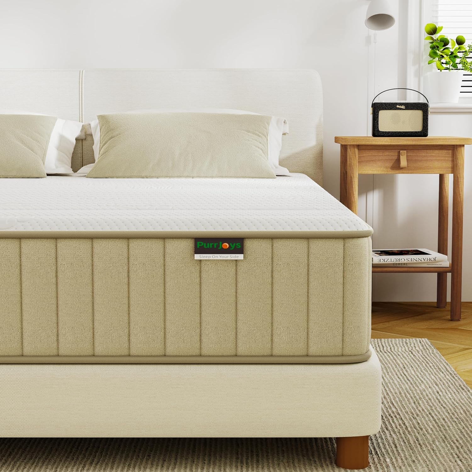 Mattress Double Mattress, 10 Inch Hybrid Memory Foam Firm Full Size Mattress with Hybrid Full Bed Mattress in a Box Pressure Relief & Supportive Full Size Mattress - Grand Goldman