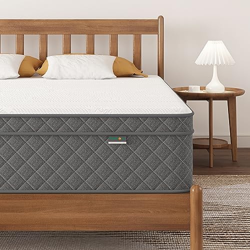 Mattress Double Mattress, 10 Inch Hybrid Memory Foam Firm Full Size Mattress with Hybrid Full Bed Mattress in a Box Pressure Relief & Supportive Full Size Mattress - Grand Goldman