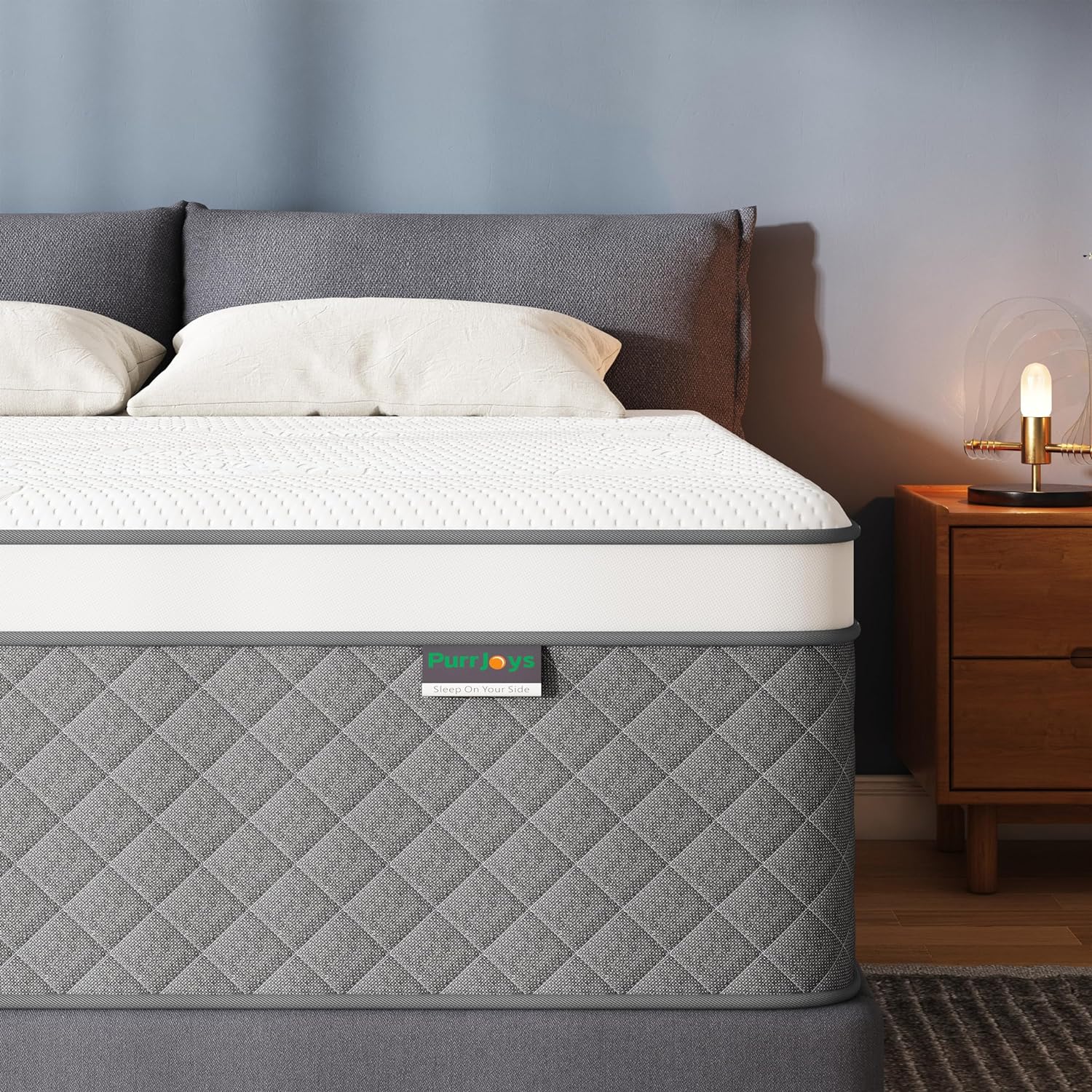 Mattress Double Mattress, 10 Inch Hybrid Memory Foam Firm Full Size Mattress with Hybrid Full Bed Mattress in a Box Pressure Relief & Supportive Full Size Mattress - Grand Goldman