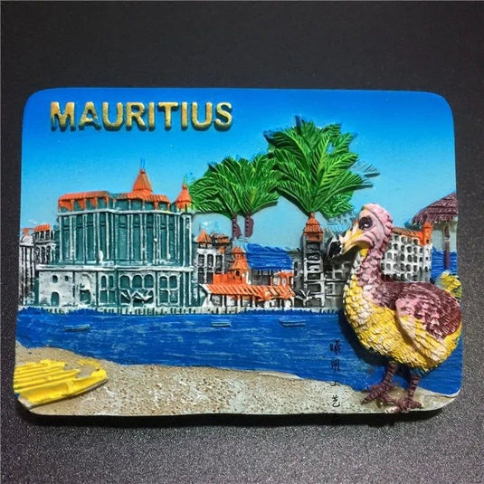 Mauritius Fridge Magnets Tourist Souvenirs 3d Resin  Refrigerator Stickers Mauritius Boat Rudder Magnetic Stickers Home Decor - Grand Goldman