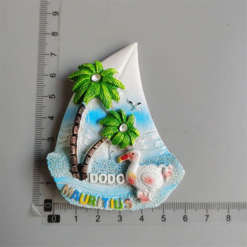 Mauritius Tourism Souvenir Fridge Magnets Raphus Sute Cucullatus Dodo Magnetic Stickers Decoration Wall Decoration Travel Gifts - Grand Goldman