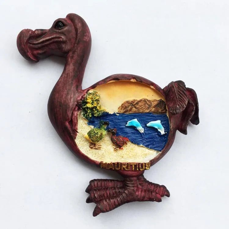 Mauritius Tourism Souvenir Fridge Magnets Raphus Sute Cucullatus Dodo Magnetic Stickers Decoration Wall Decoration Travel Gifts - Grand Goldman