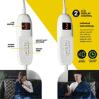 Medical king Heated Blanket, Machine Washable Extremely Soft & Comfortable Electric Blanket Throw Fast Heating with Hand Controller 10 Heating Settings & auto Shut-Off (Gray, 50 x 60) - Grand Goldman