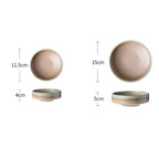 Medieval Japanese Ceramic Dishes Set Household Tableware - Grand Goldman