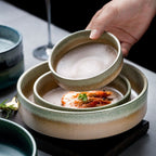 Medieval Japanese Ceramic Dishes Set Household Tableware - Grand Goldman